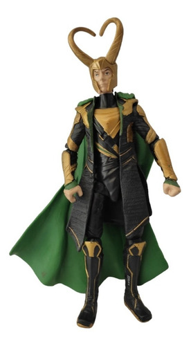 Loki Con Detalle Avengers Tipo Marvel Universe Hasbro 