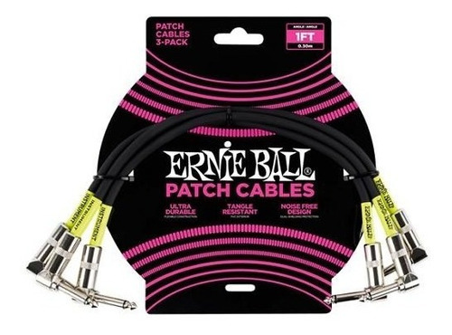 Ernie Ball 6075 Cables Parcheo Pedal Patch 30 Cm Plug Angulo