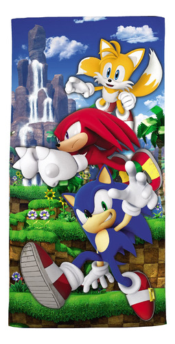 Sonic The Hedgehog - Toalla De Bano De Algodon Y Pano De Lav