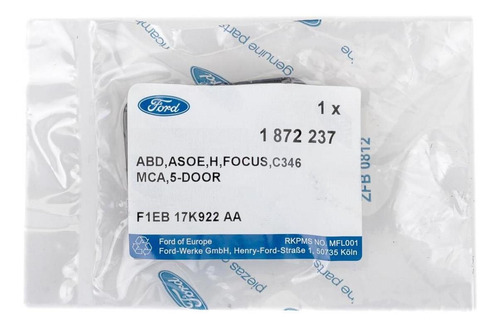 Imagen 3 de 7 de Tapa Gancho Remolque Paragolpes Trasero Ford Focus Iii