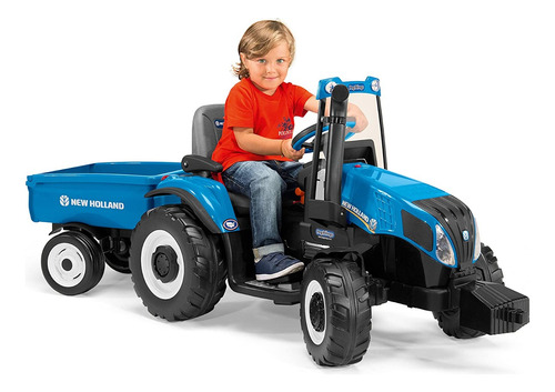 Peg Perego New Holland T8 Tractor Y Remolque De 12 Voltios