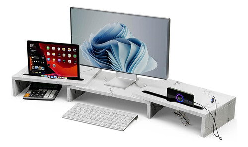 Soporte De Monitor Para Escritorio, Elevador De Monitor Con