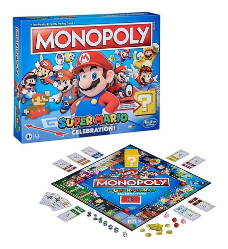 Monopolio Monopoly Gamer Super Mario Celebracion  Hasbro 