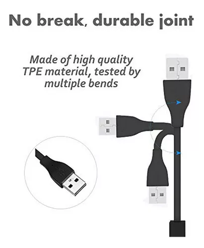 FitTurn Cargador USB para Xiaomi Mi Band 2/Cable de carga USB de repuesto  para Xiaomi Mi Band 2 (no apto para Mi Band 1)