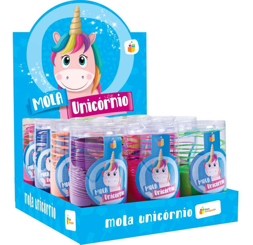 Brinquedo Mola Mania Unicornio - Caixa C/12 Sortidos