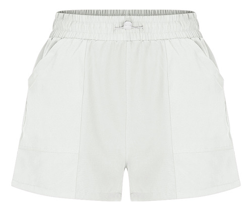 Pantalones Cortos Deportivos Casuales Con Bolsillo Liso Q Pa