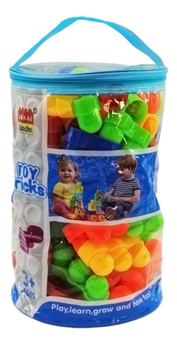 Maleta Com Blocos De Montar 80 Peças Multikids - Br2277