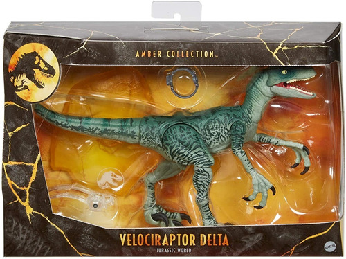Velociraptor Delta Jurassic World Amber Collection Original