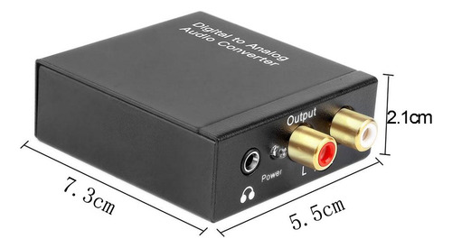 Adaptador De Sonido Digital Spdif A Analógico L / Cable De