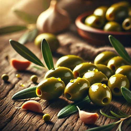 Aceitunas Verdes Con Carozo Numero 00 X 330 Gr. - Dates