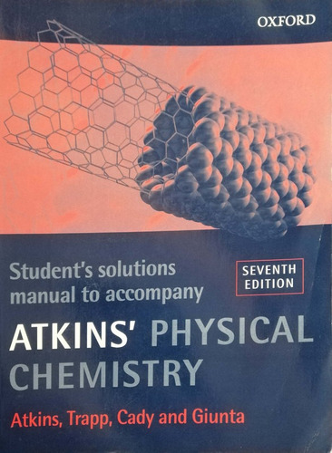 Students Solution Manual Accompany Atkins Physical Chemistry