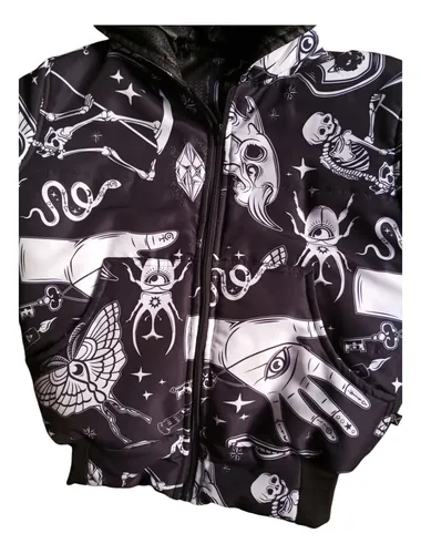 Nueva Chaqueta Unisex Estampada Rocknrolla Oversize Talla S-xl