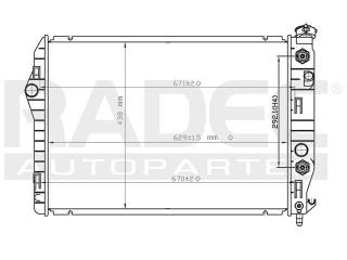 Radiador Chevrolet Camaro 1999-2000 V6 3.4/3.8l S/sensor Aut