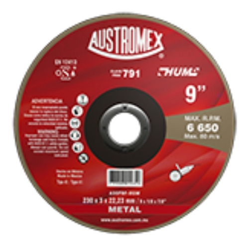 Disco Corte Metal 9 Aux791 Austromex Austromex Austromex