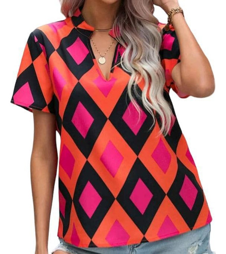 Blusa Camisa Shein Dama Elegantes De Vestir Cuello V 