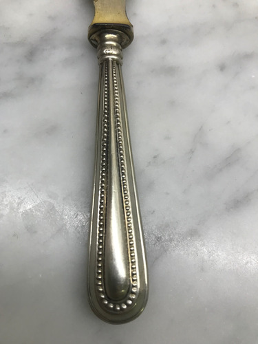 Antiguo Cuchillo Para Untar Plateado (Usado)
