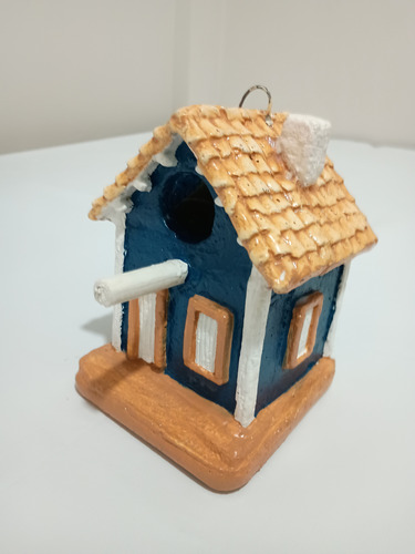 Casa De Passarinho Ar Livre Ninho Azul-marinho Lisa