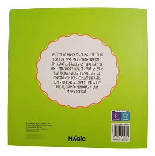 Livro De Colorir Biblico 24 Desenhos Comfy And Biblical Folha 150 Gm2