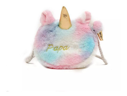 Bolso Cartera De Unicornio Felpa Tipo Bandolera