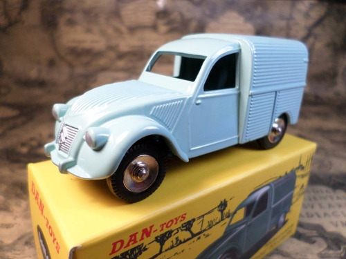 Citroën 2cv Furgoneta, Dan Toys, Reedición Dinky Atlas 1:43