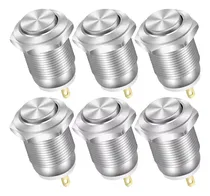 Comprar 6 Switch Boton Momentaneo Push Button  Metal 12v