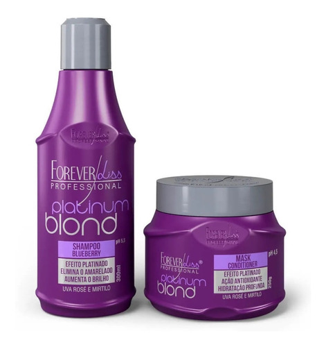 Kit Matizador Platinum Blond Shampoo + Mascara 250g - Promo