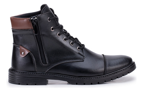 Kit Botas Masculina Adven.premium Zíper + Palmilha R: B T P