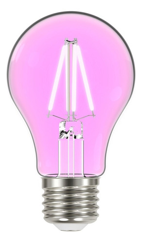 Lâmpada Led Bulbo Filamento A60 4w Colorida E27 Taschibra Cor da luz Rosa 110V/220V