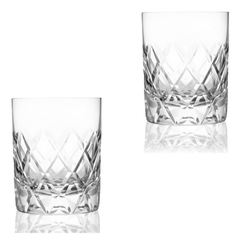 Imagen 1 de 5 de Set De 2 Vasos Para Whiskey De Cristal