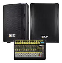 Comprar Combo Consola Activa Skp Vz-120 Dos Bafles Pasivos Skp 515ix