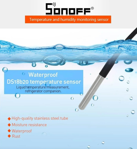 Sensor Temperatura -55 A 125º Para Sonoff Th10 Th16