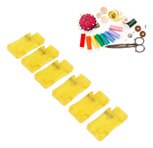 Enhebrador De Agujas Automático, 6 Unidades, Embudo Amarillo