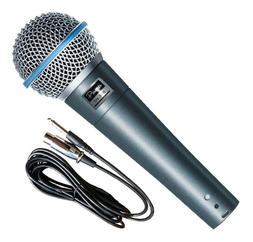 Microfono Parquer Sn57b Profesional Funda Cable Envio - Cuotas