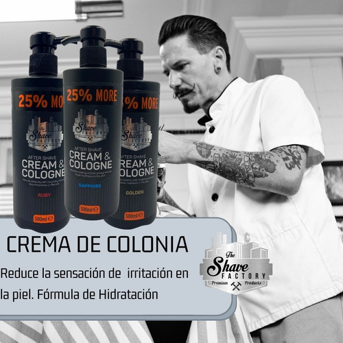 Crema Y Colonia After Shave. Despues De Rasurar. 500ml