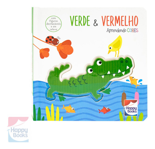 Aprendendo As Cores Verde & Vermelho Livro P Crianças | Happy Books