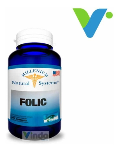 Acid Folic 400 Mg X 100 Softgels Na - Unidad a $319