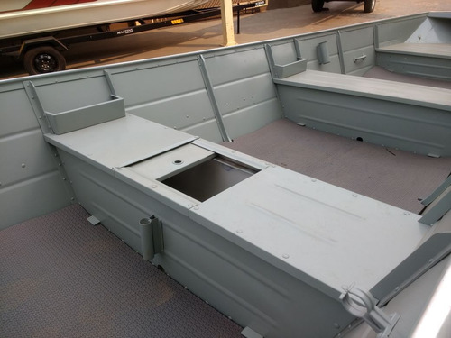 Barco De Alumínio Nautica Pantanal Mod Br Boat 6 M Rebitado