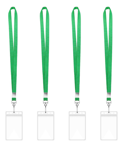 (gn) Porta-crachá Vertical Para Cartão De Visita Com Cordões