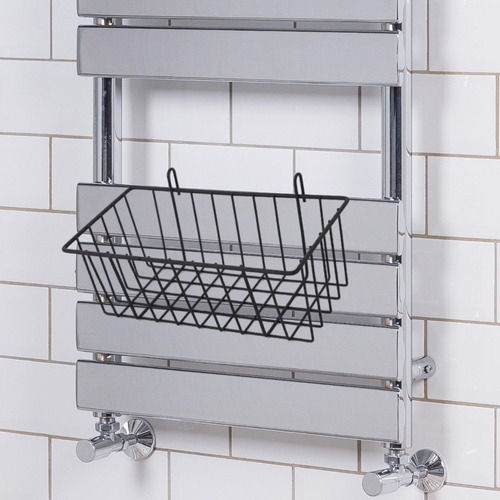 Cesta De Metal Colgante Con Panel De Rejilla De Pared, L