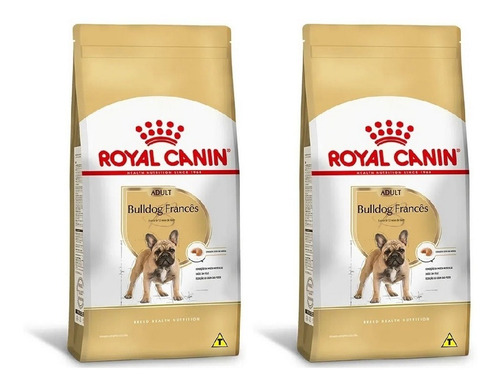 Ração Royal Canin Bulldog Francês Adulto 2,5kg Kit 2 Unid.