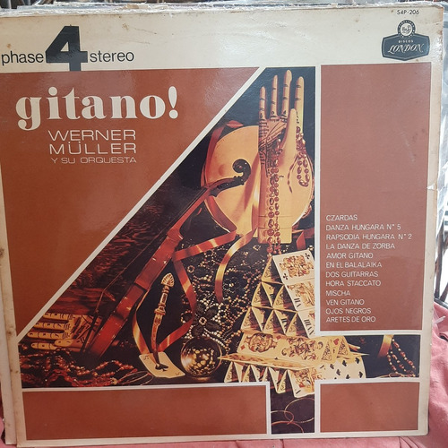 Vinilo Werner Muller Y Su Orquesta Gitano Ww O2