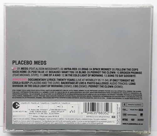 Placebo - Meds Special Edition - Cd + Dvd Edición Limitada (Usado)