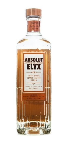 Imagem 1 de 1 de Vodka Absolut Elyx 750ml