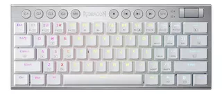 Teclado Redragon Horus 60% Cableado. English K632-rgb White Teclado Blanco Idioma Inglés US