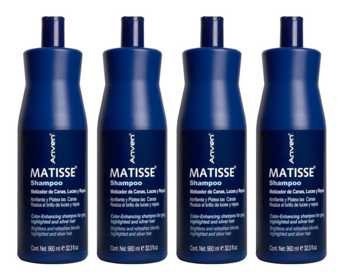 Anven Kit De 4  Shampoo Matisse 960ml 