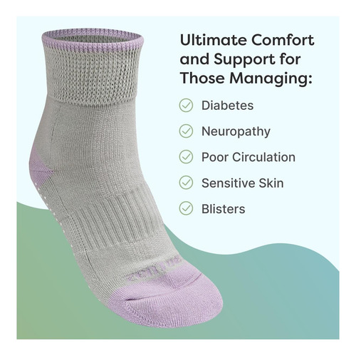 Zentoes Calcetines Diabéticos Para Mujeres Y Hombres | 2 Con