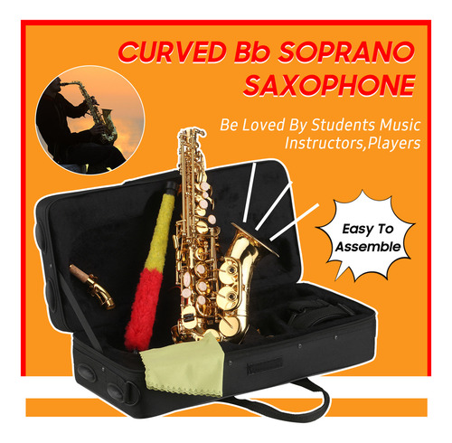 Saxofón Con Instrumento Para Principiantes, Saxo Soprano Lac