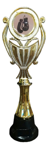 Trofeo Plástico Copa Plana Boxeo Box Guantes 25cm Souvenir