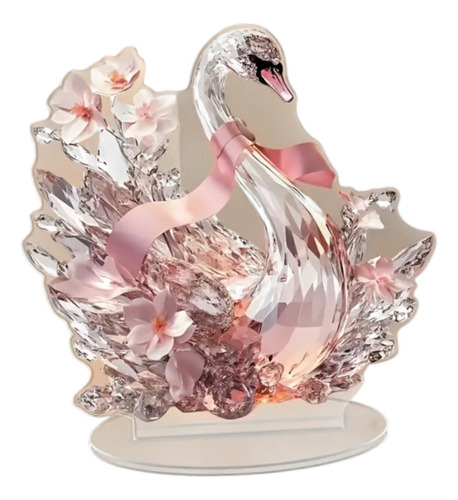 Adorno De Decoración De Animales Acrílicos 2d Plano Cisne