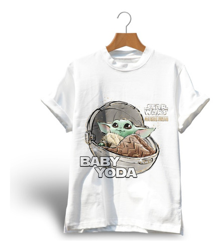 Diseños Remeras Unisex Star Wars Baby Yoda Sublimación M28